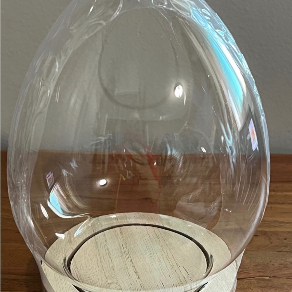 Glass egg Cloche Bullseye playground!